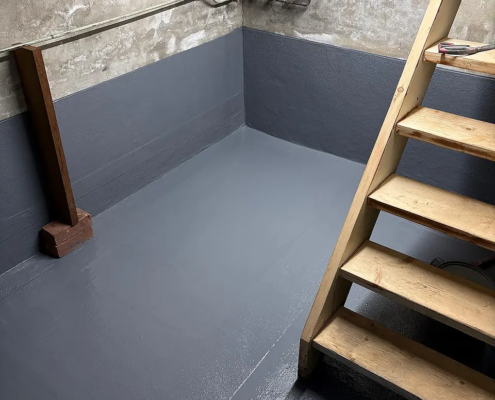 SOLIDPROOF SMP 1K SF liquid resultaat voor lekkende kelders