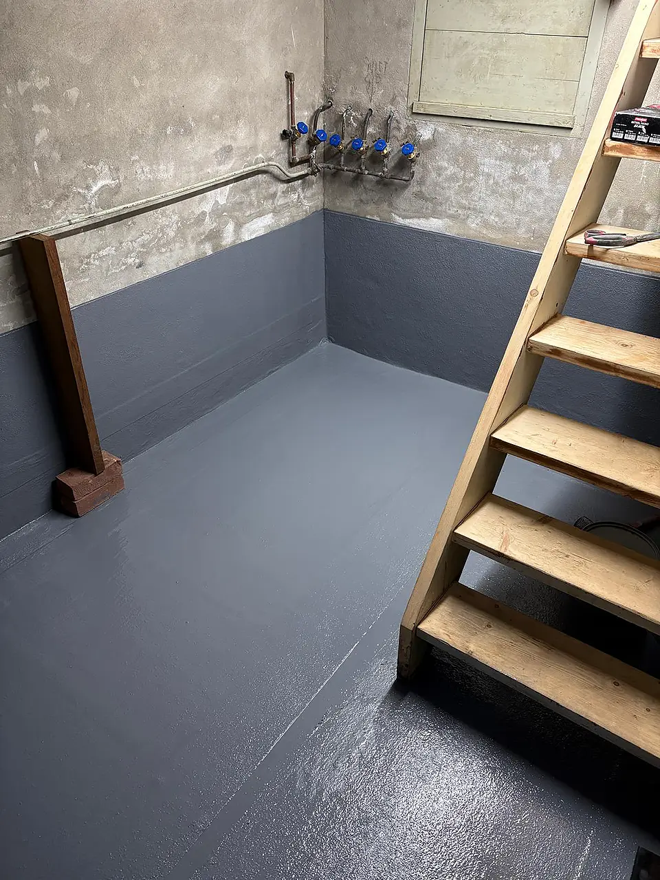 SOLIDPROOF SMP 1K SF liquid resultaat voor lekkende kelders